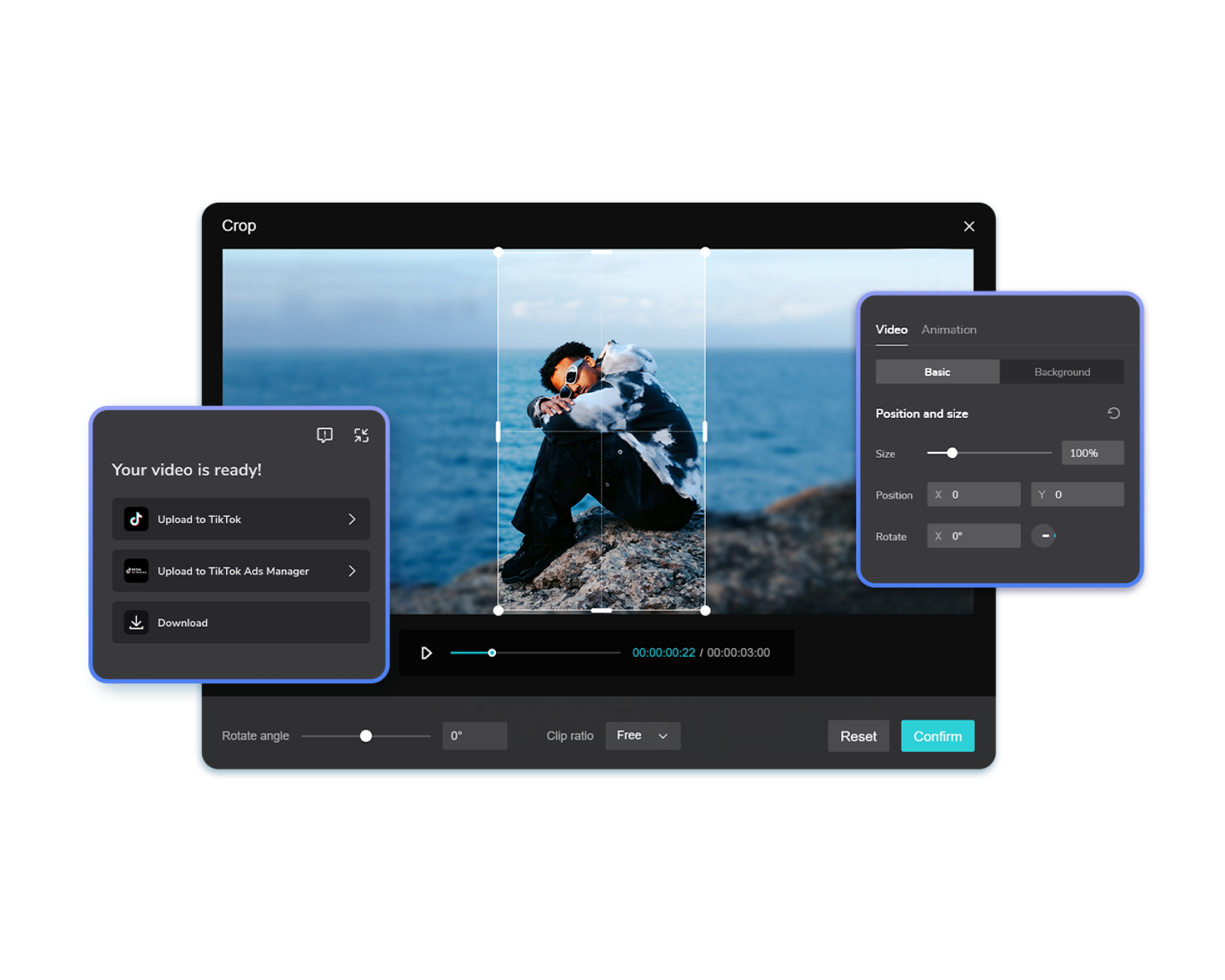 Cortador De V deo Do TikTok Online Gratuito CapCut