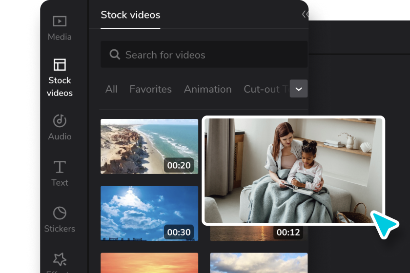 Select a video template