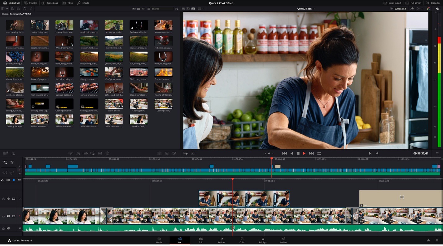 DaVinci Resolve - free video editing software