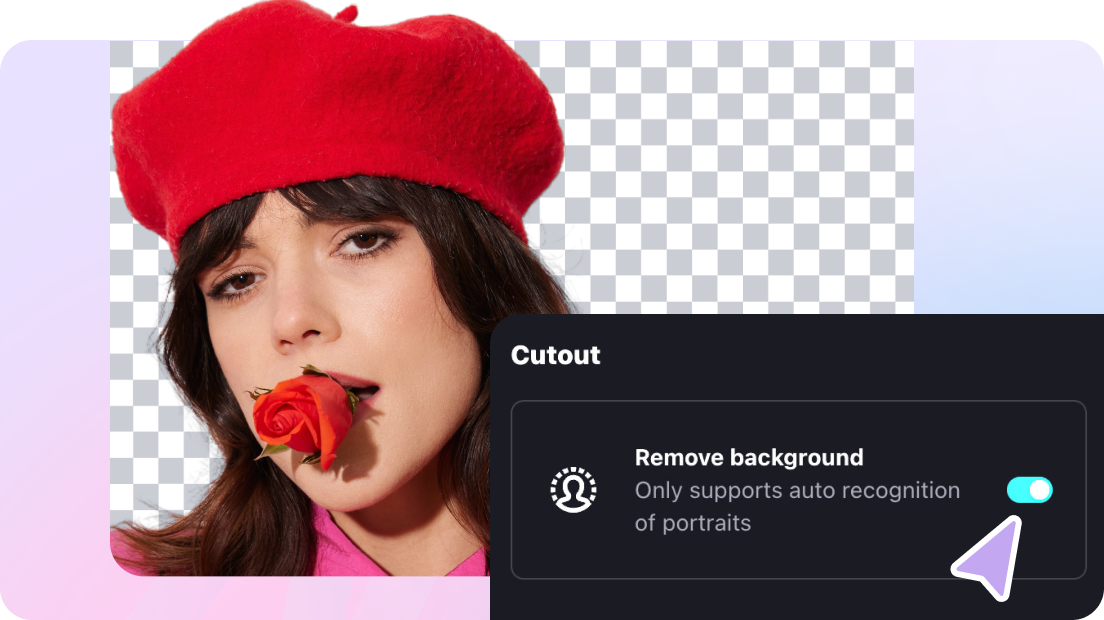 Remove background from portrait videos in one click