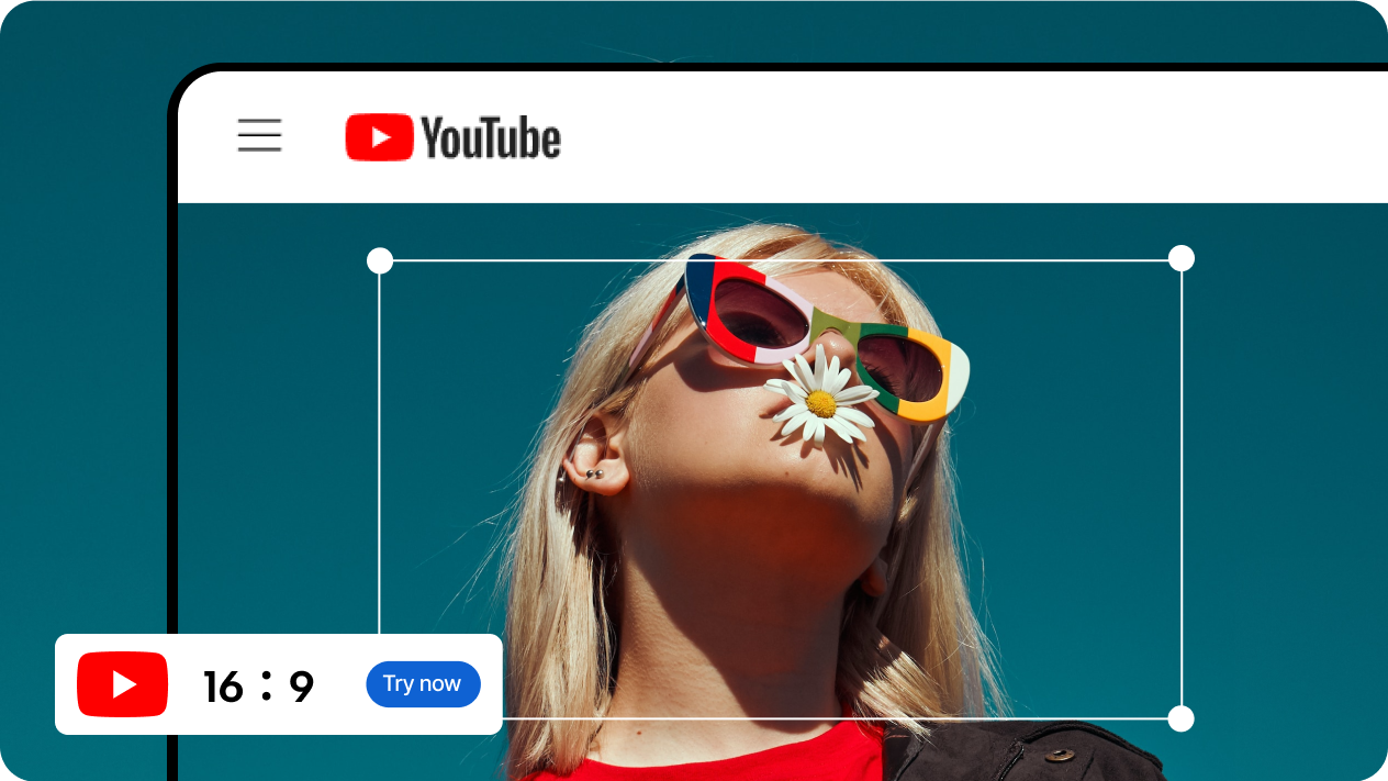 Ready-made YouTube video templates with 16:9 size