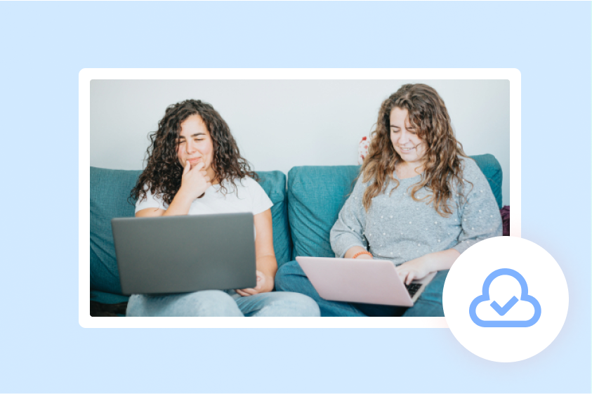 Store in bulk online and share content anytime