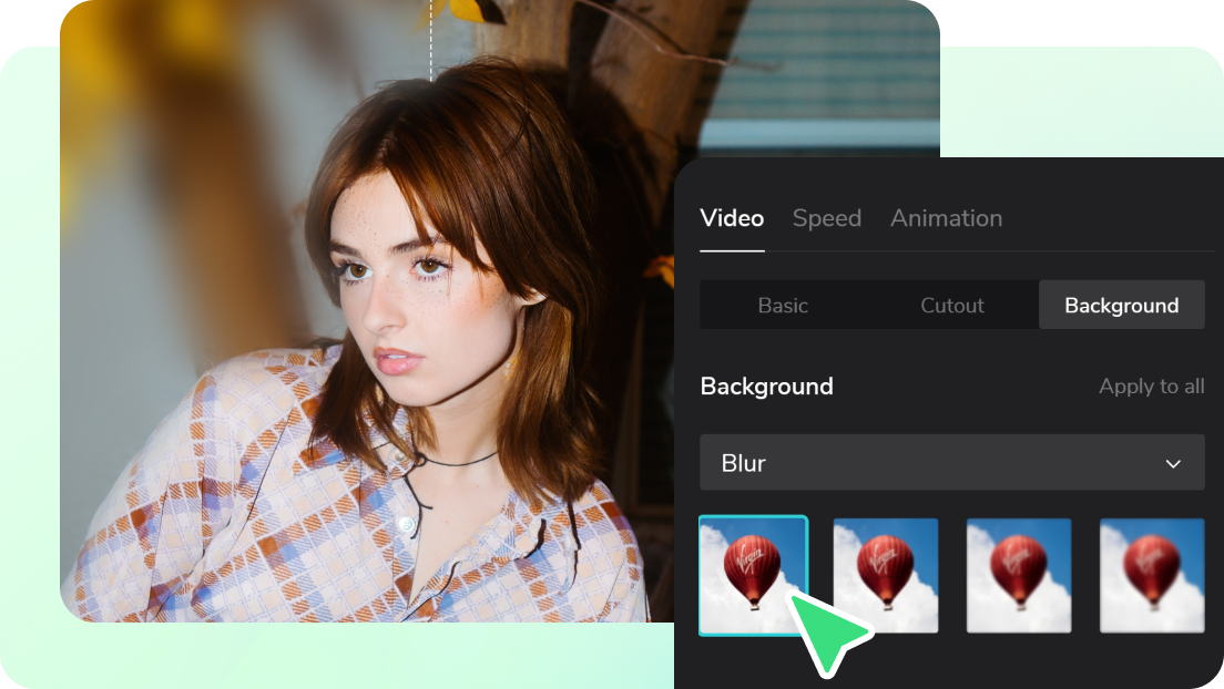 Add blur effect on video with precise selection