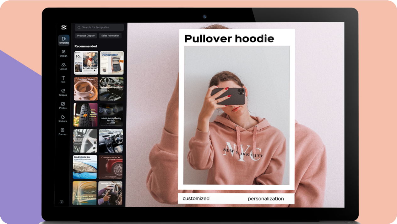 Create pullover hoodies