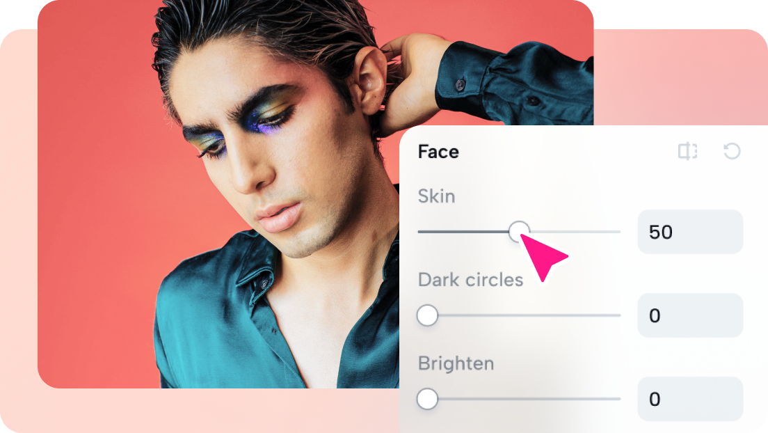 Efeito online da maquiagem virtual para ficar mais bonita - Fotoefeitos