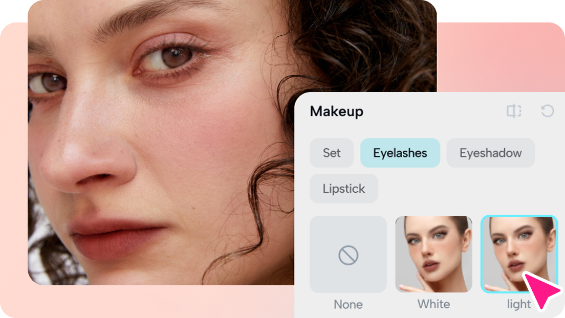 Efeito online da maquiagem virtual para ficar mais bonita - Fotoefeitos