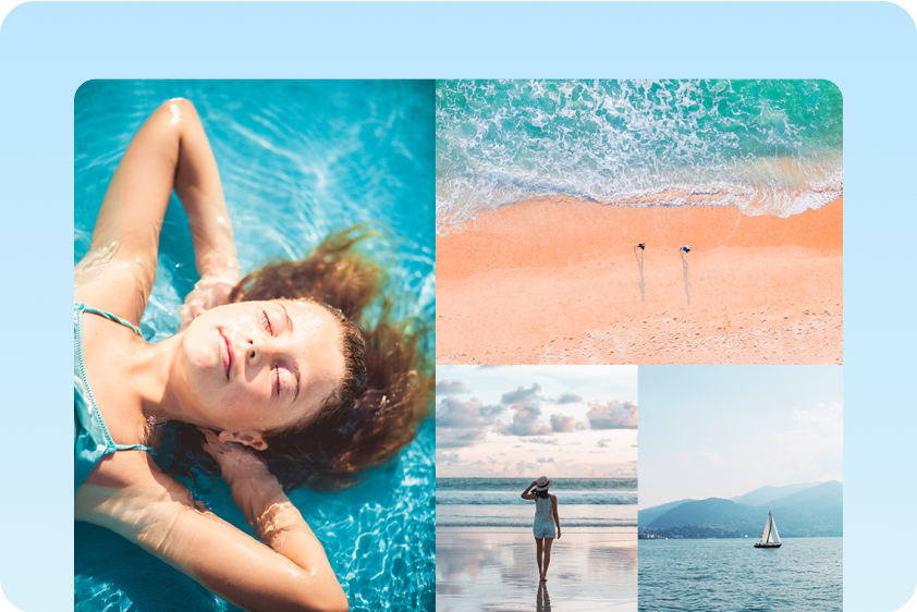 Create collages with online image resizer