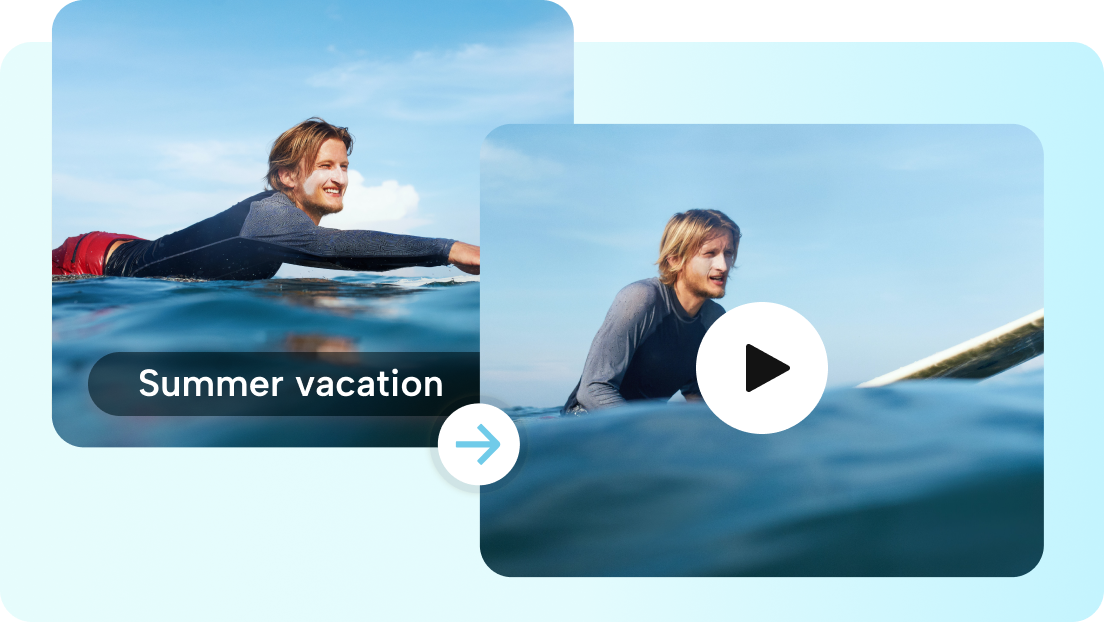 Generate stunning videos instantly from text prompt or image