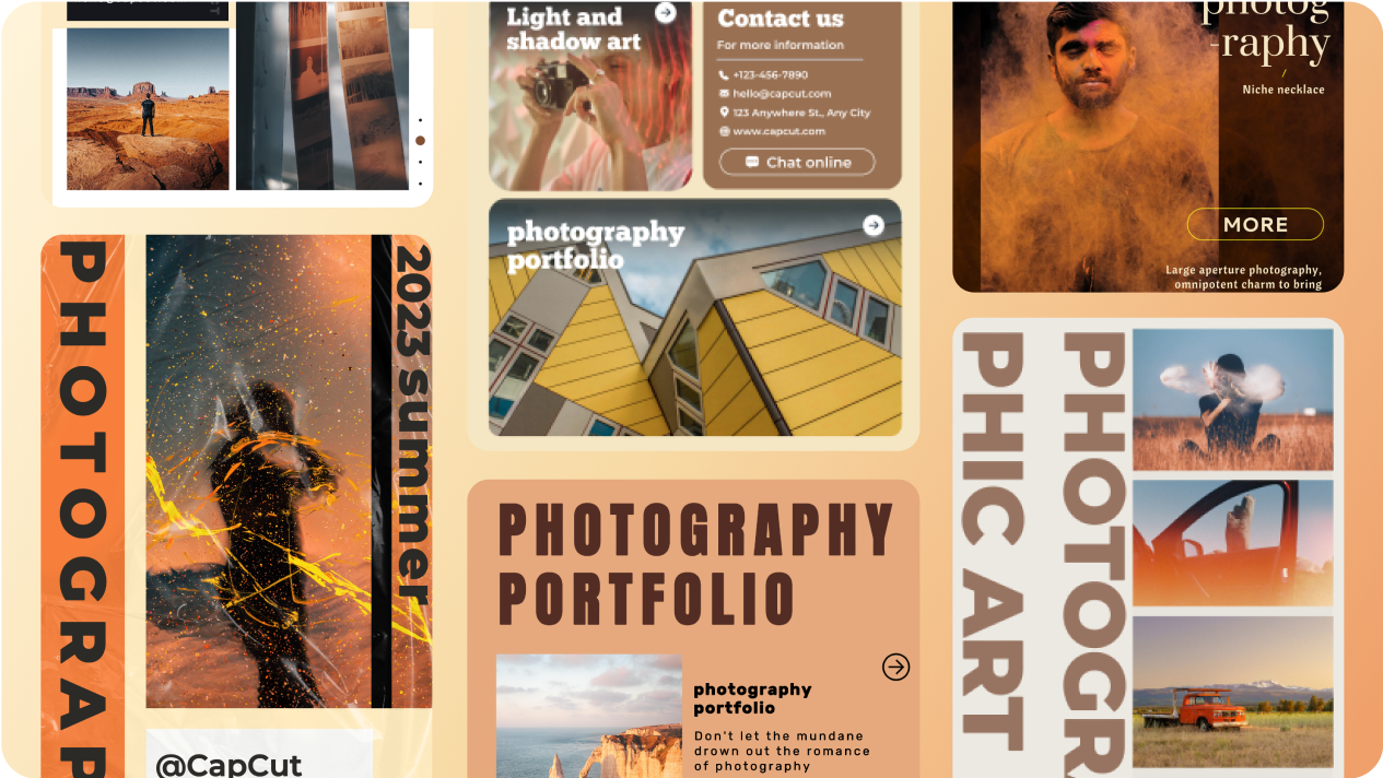 Make a photography portfolio website