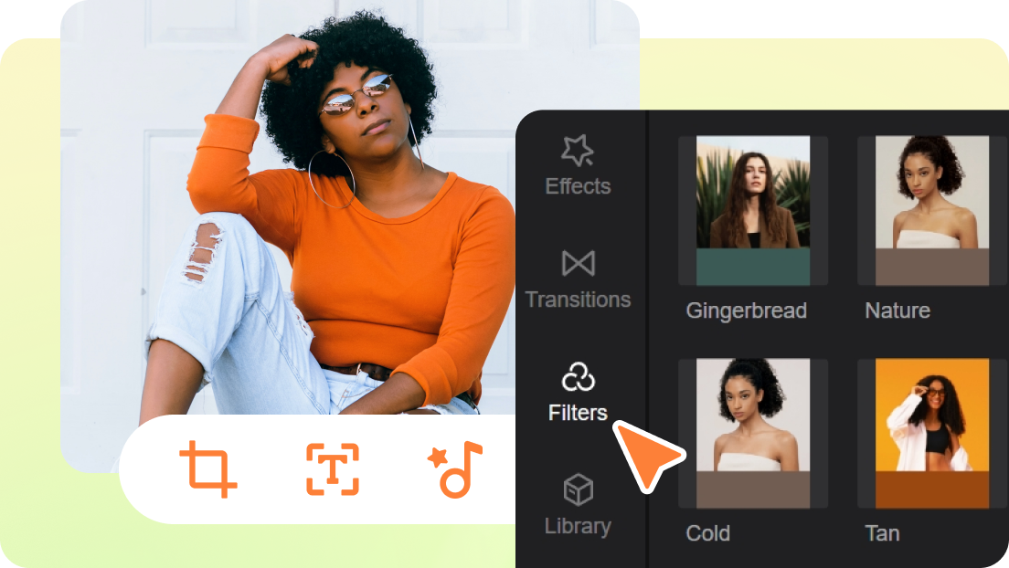 Edit your flipped video with creative tools