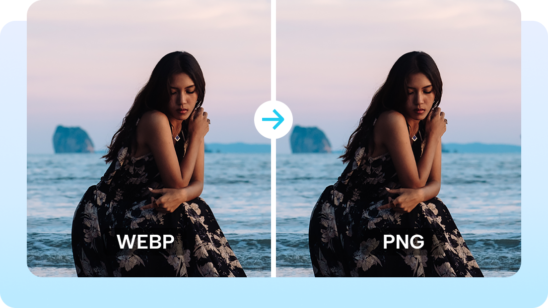 Effortless conversion from WEBP to PNG