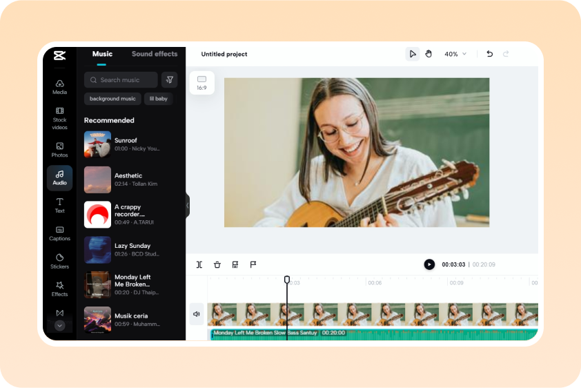 Video audio visualizer tailored for engaging content