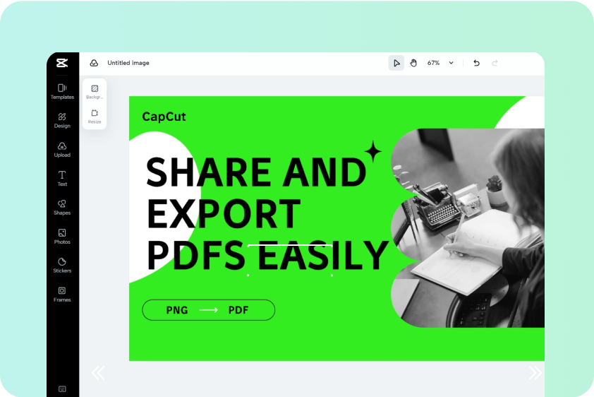 Convert PNG to PDF online for user manuals or guides