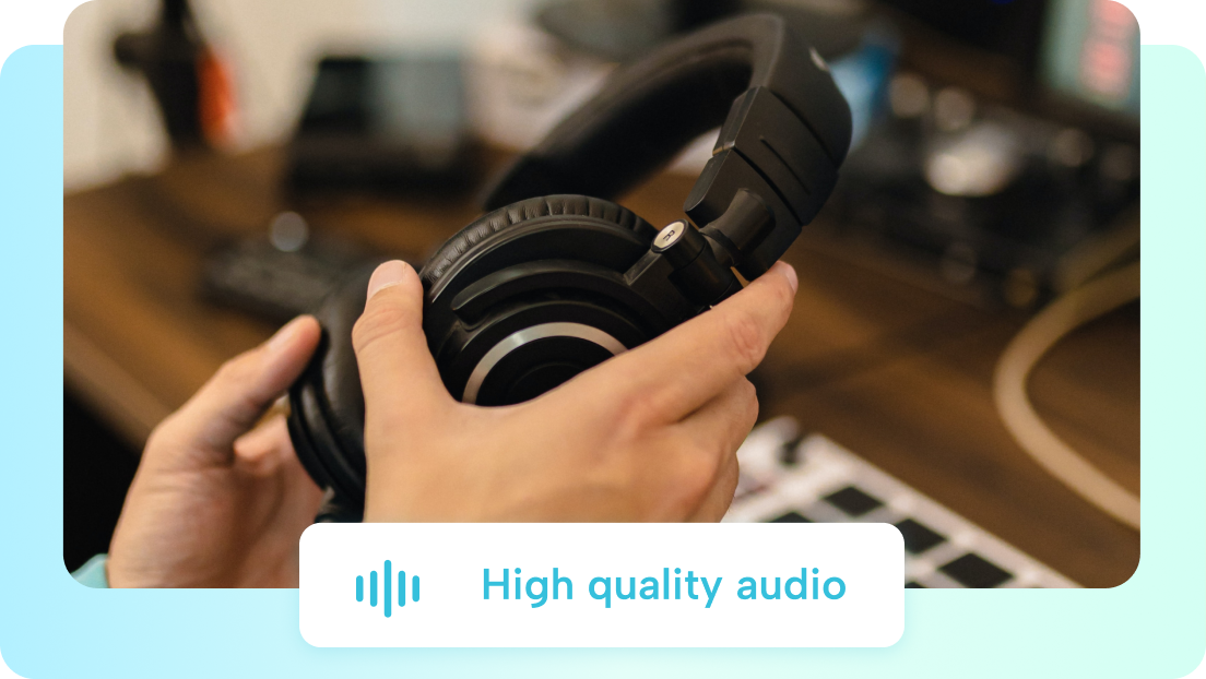 Extract audio from video with high-quality output in seconds