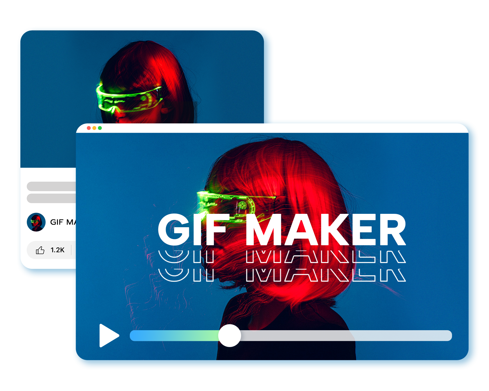 GIF Maker para hacer o convertir GIFs animados