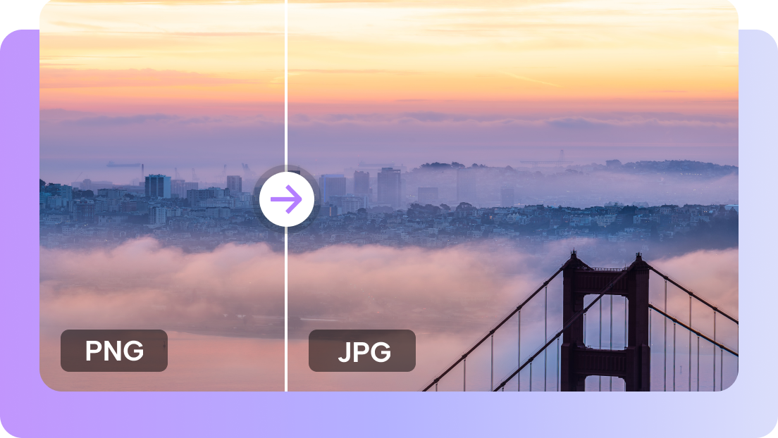 Preserve quality with our powerful PNG-to-JPG converter