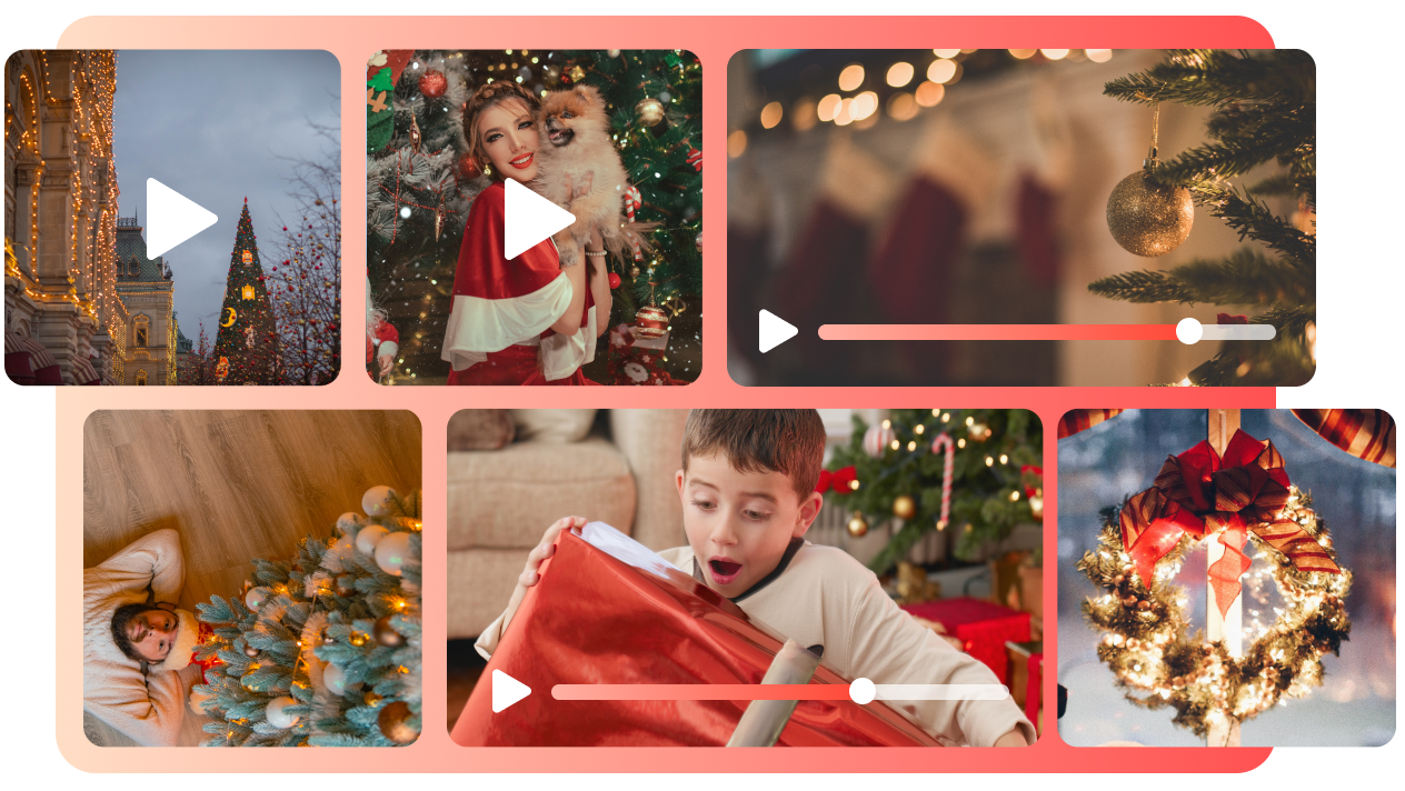 Christmas wishes video maker 