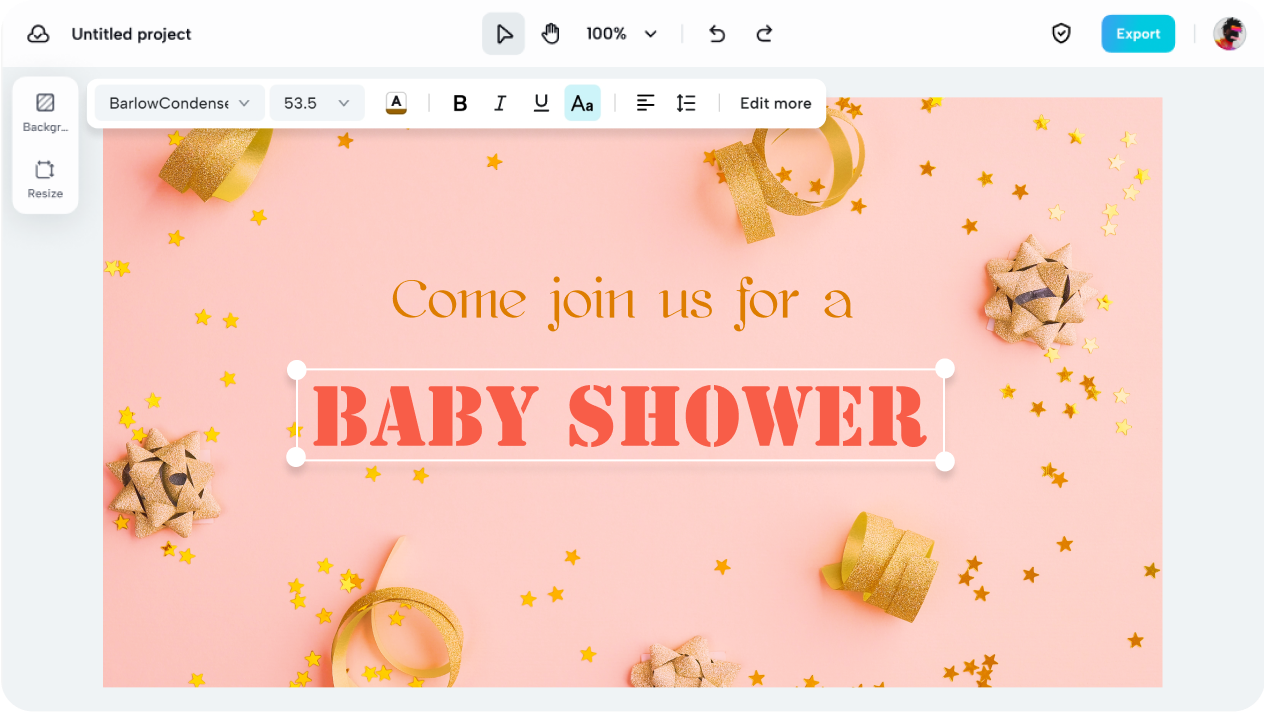 Plantillas de invitaciones para baby shower gratis para editar