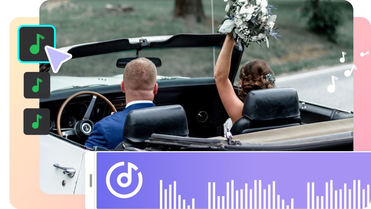 Choose a dulcet music as the background music of your wedding videos